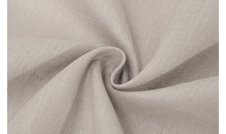 Loose Linen Straight-Leg Pants