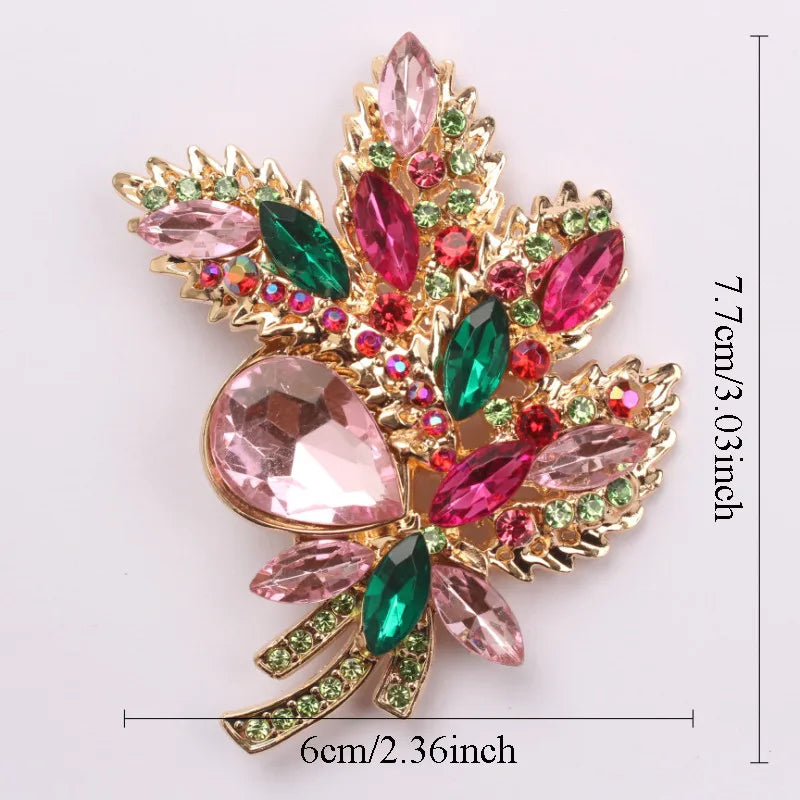 Baroque Floral Openwork Brooch